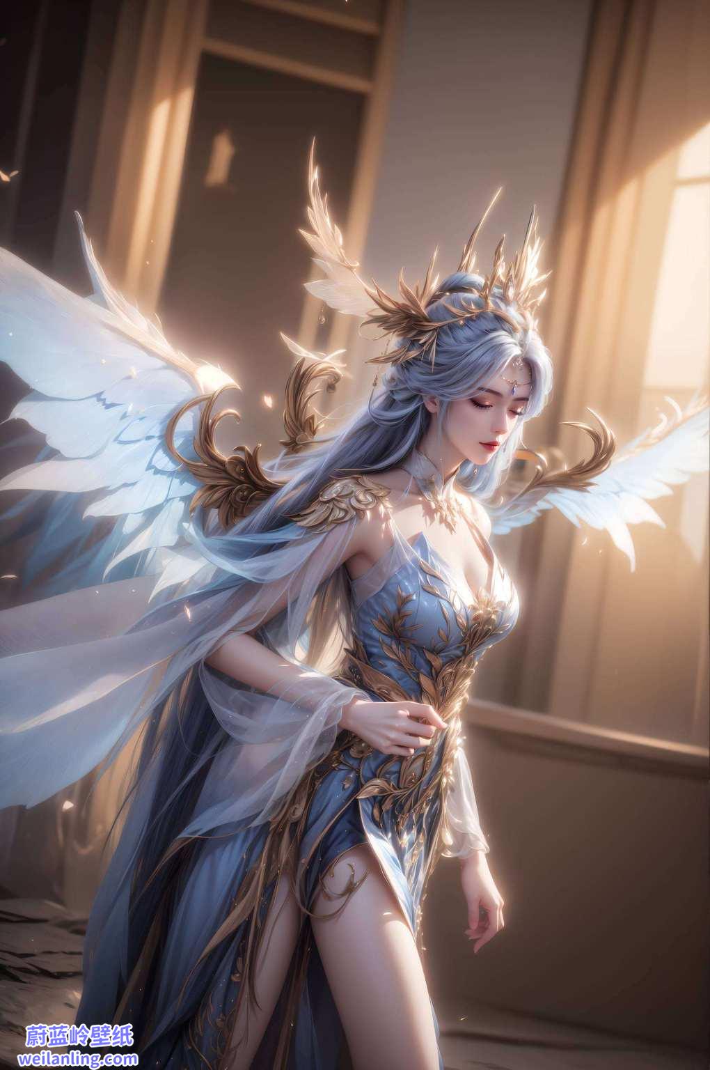 她的脸庞更是如壁画般细腻这可真是美得让人忍不住想“蝶”起来！她是国漫中的清新女神