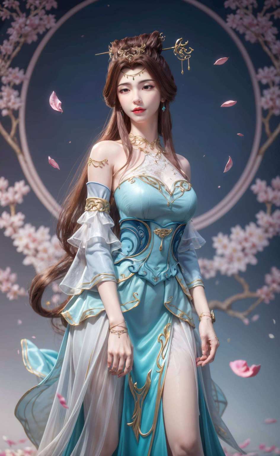 仿佛在说：“看在这个AI绘画的免费壁纸合集里