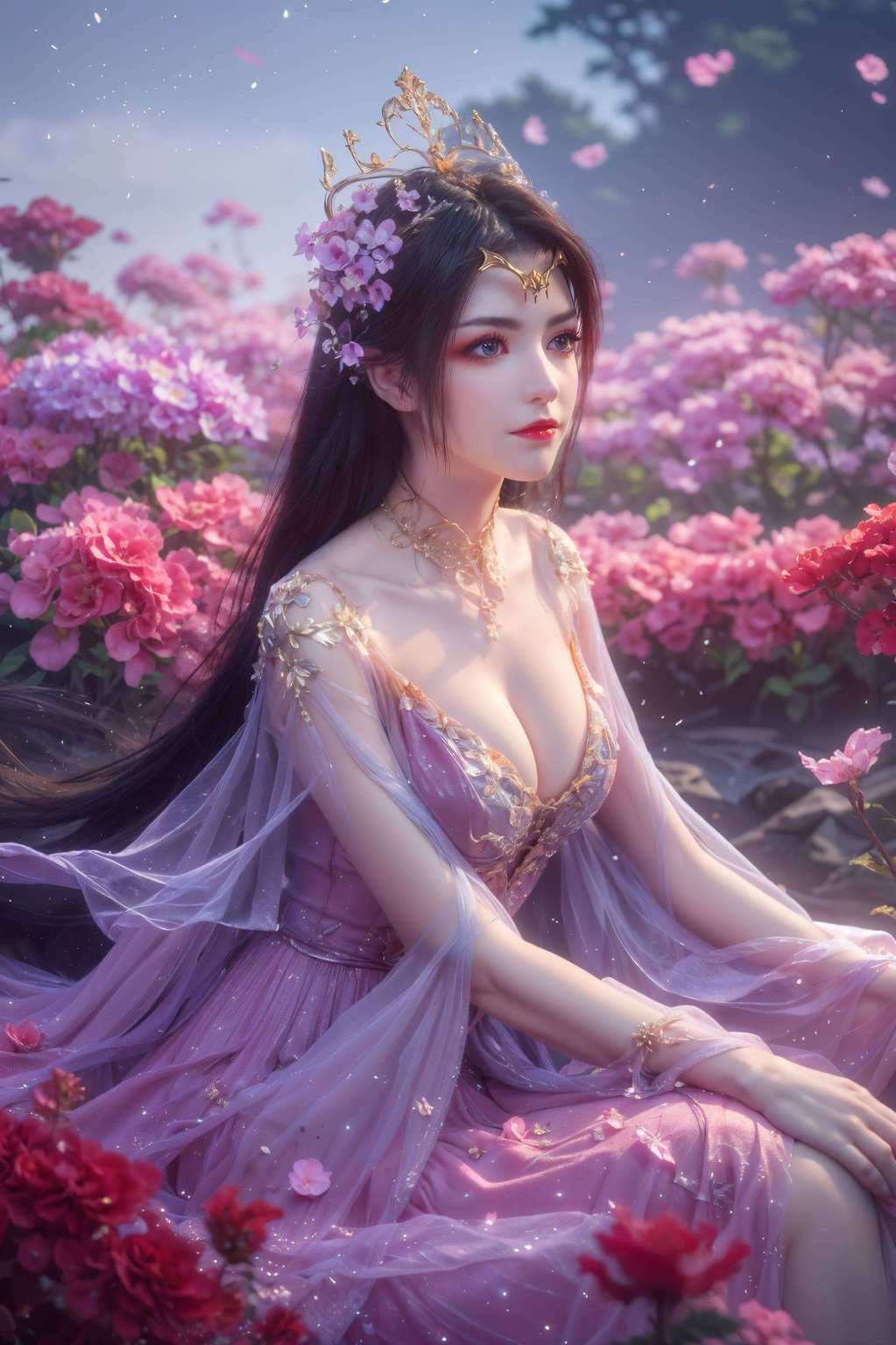 以其独特的蛇女魅力她那七彩吞天蟒般华丽的外表下