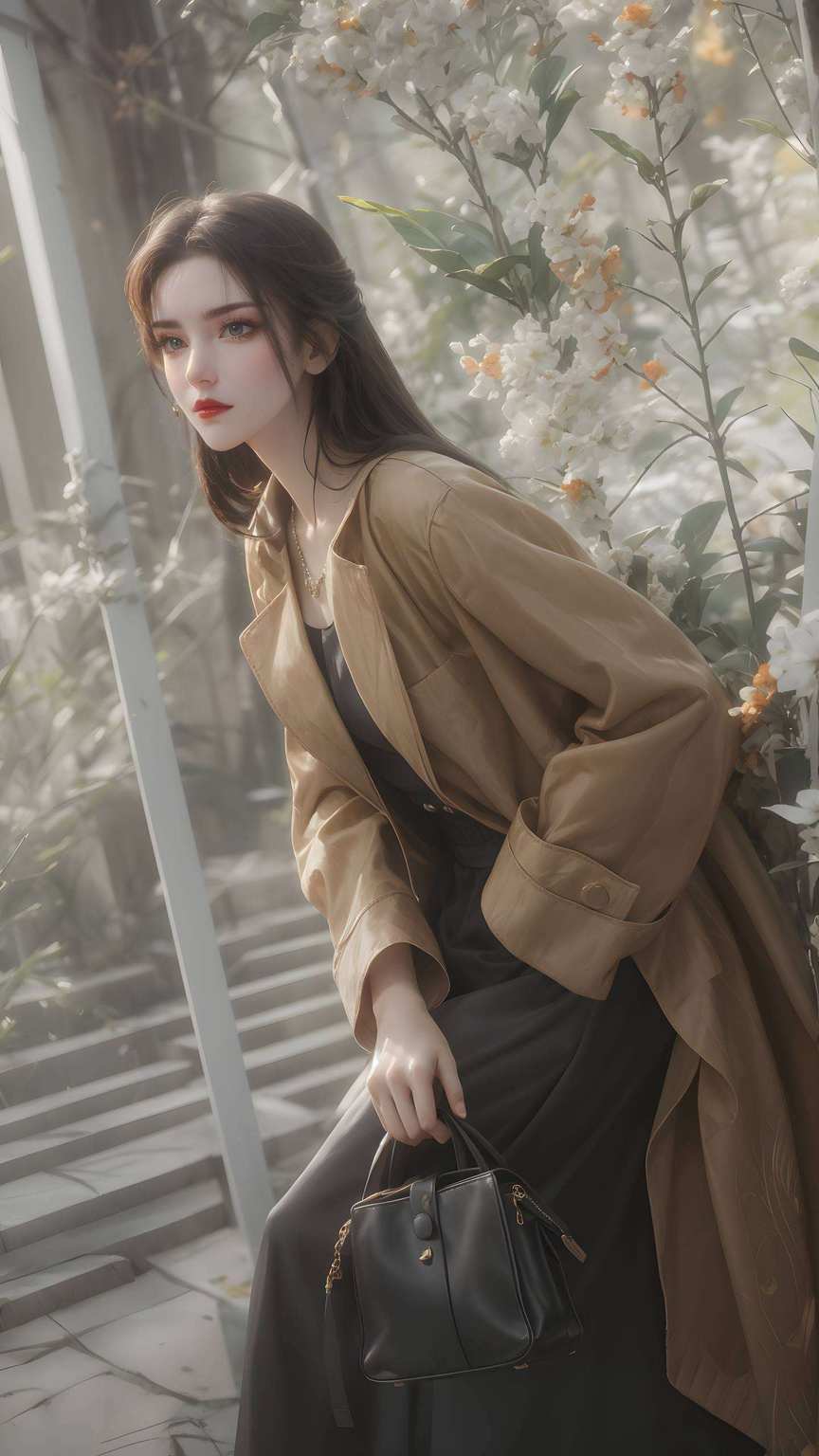 国漫女神壁纸吞天蟒七彩斑斓