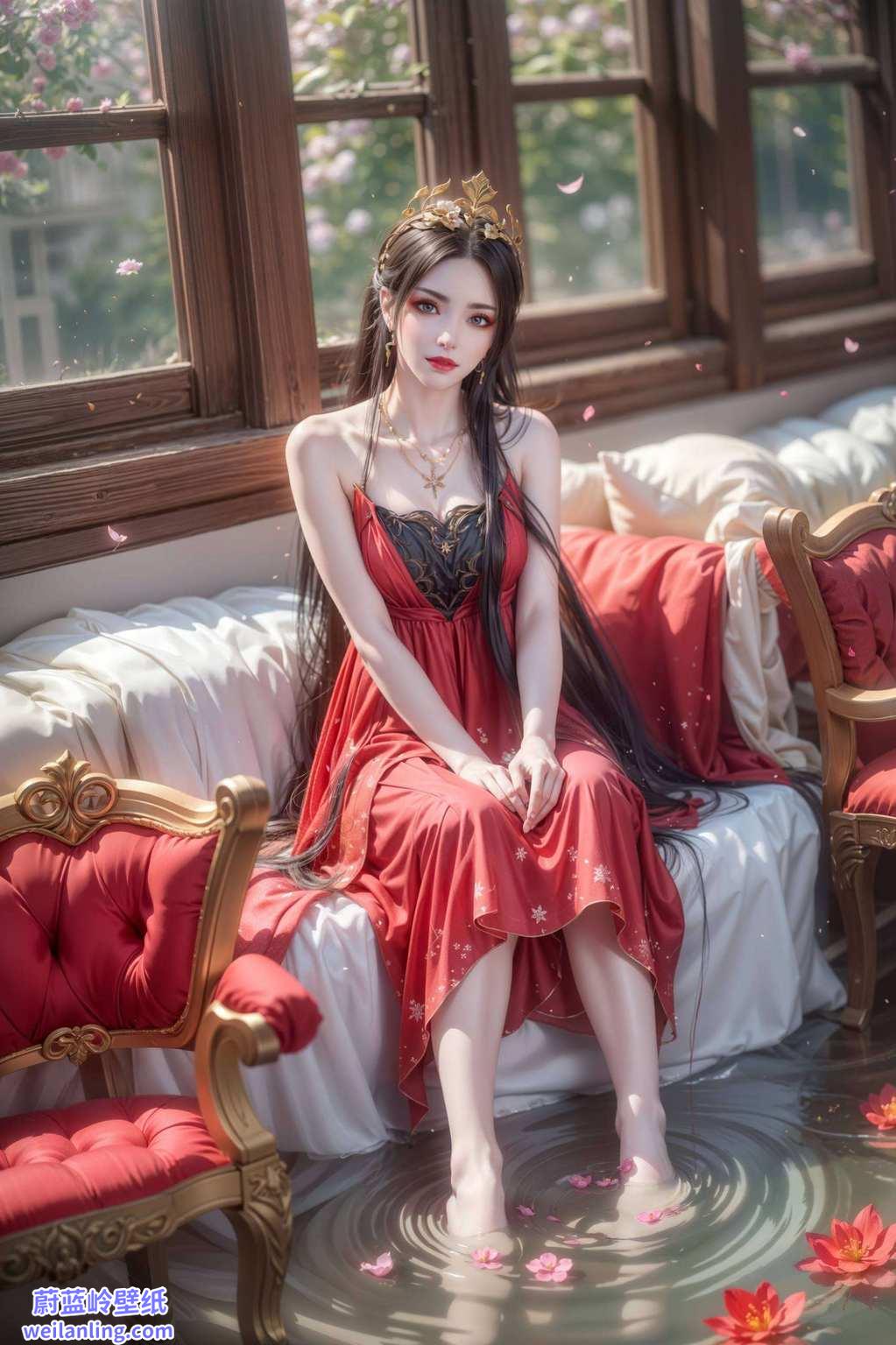 眼神犀利如冰高清壁纸捕捉了她最妖娆的一瞬
