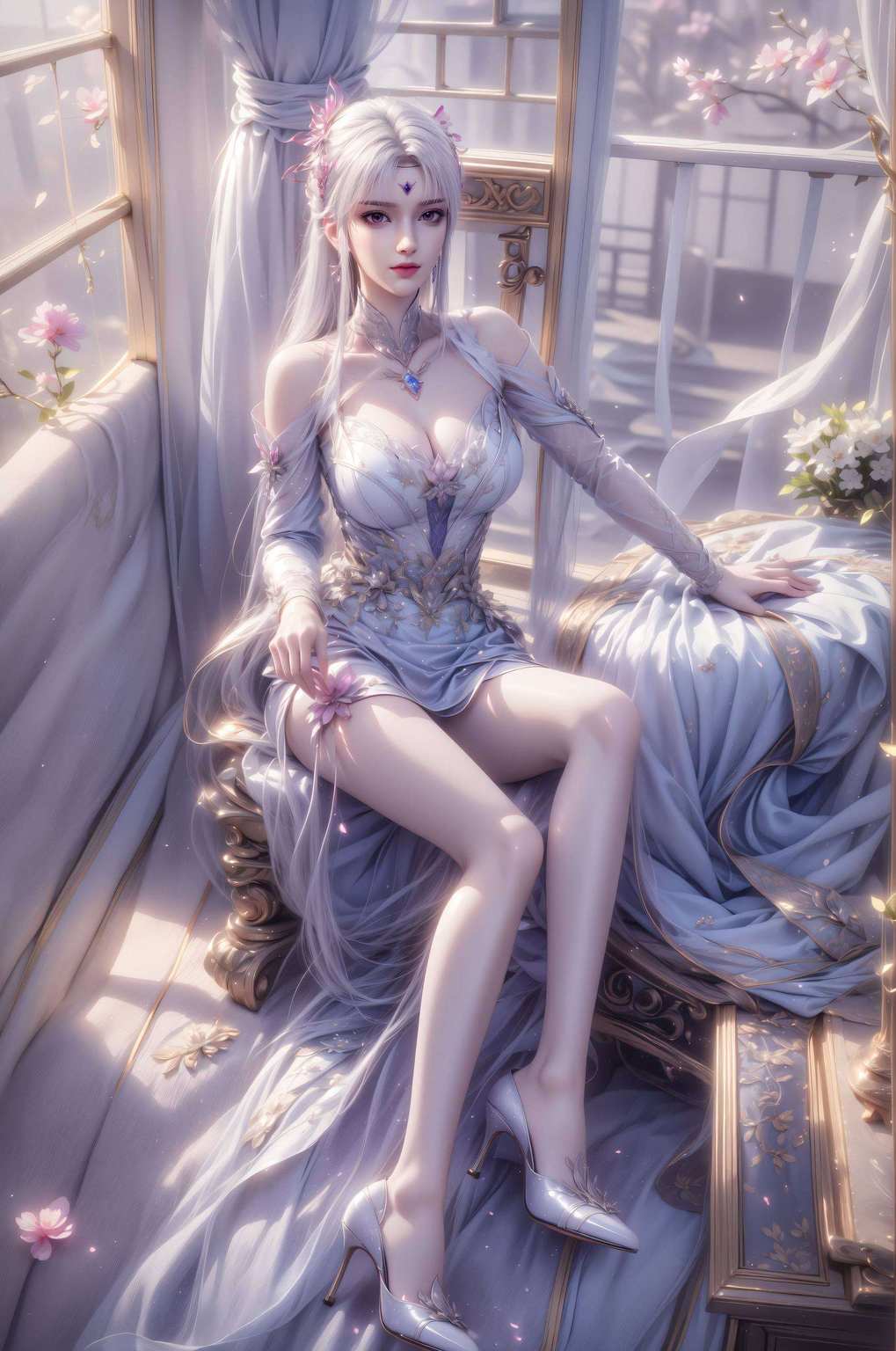 壁画之中国漫美女翩翩起舞
