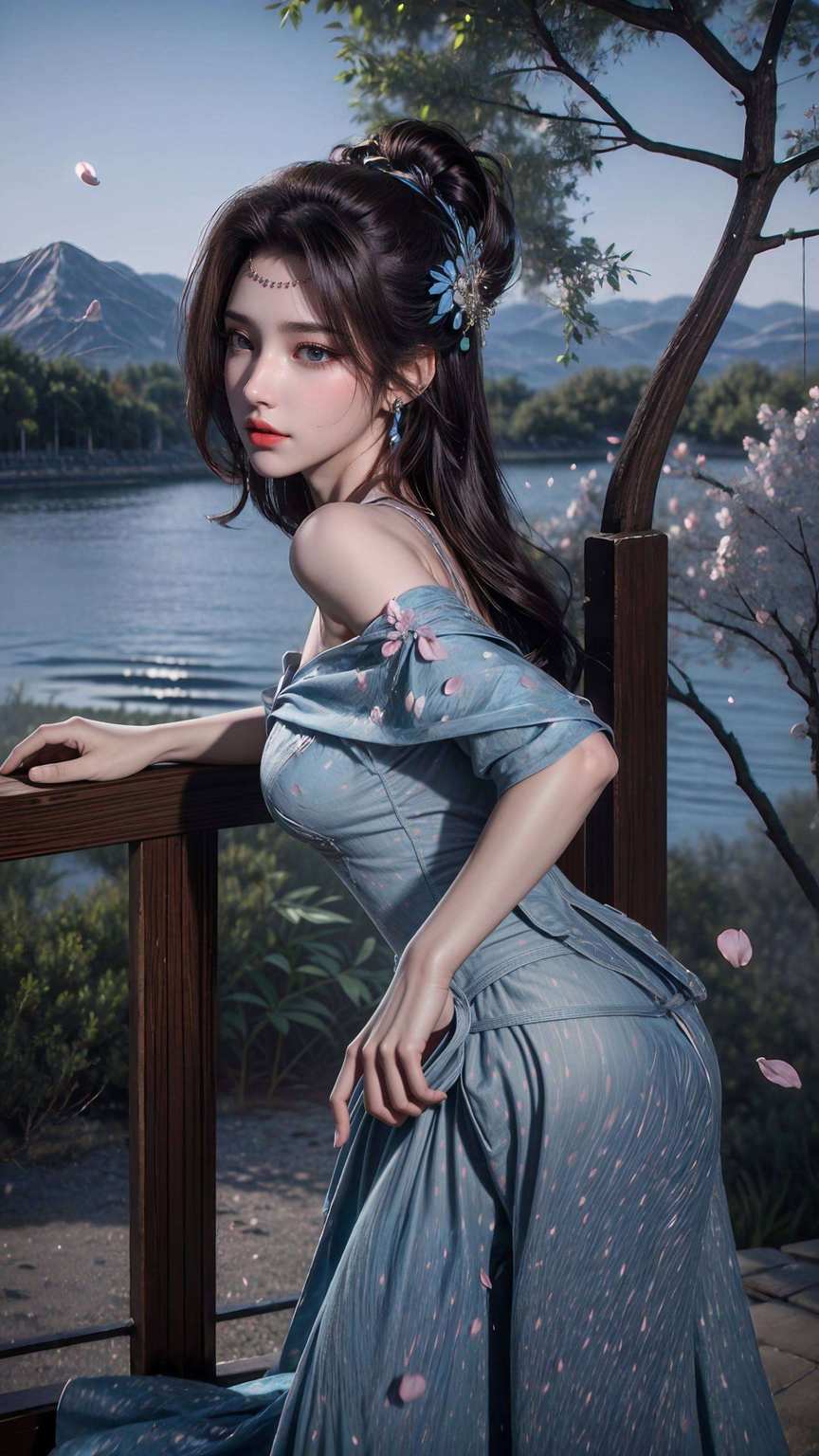为你的手机增添一抹玄幻的色彩动漫美女的灵动