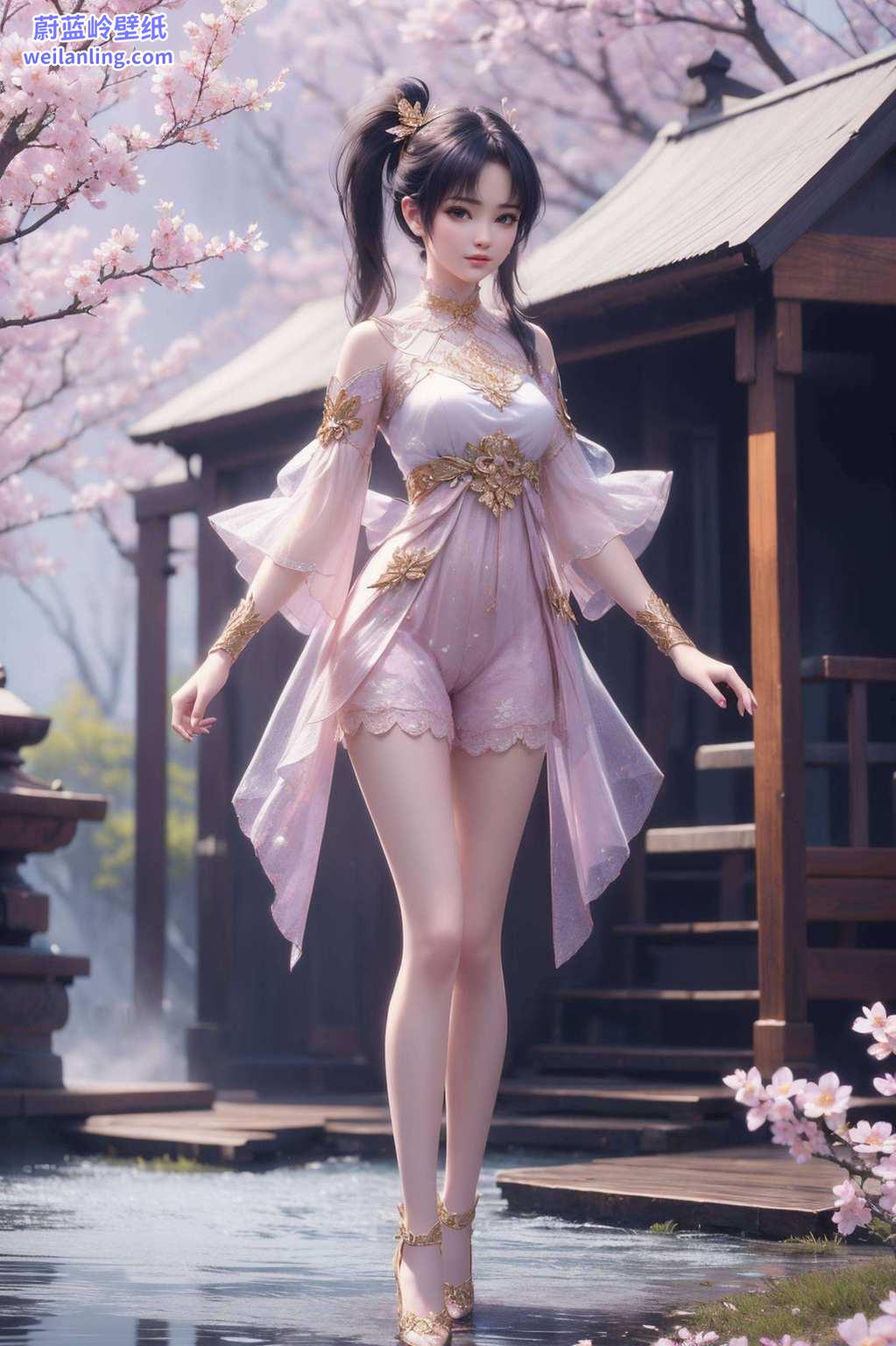 动漫美女笑哈哈4K壁纸美爆啦！