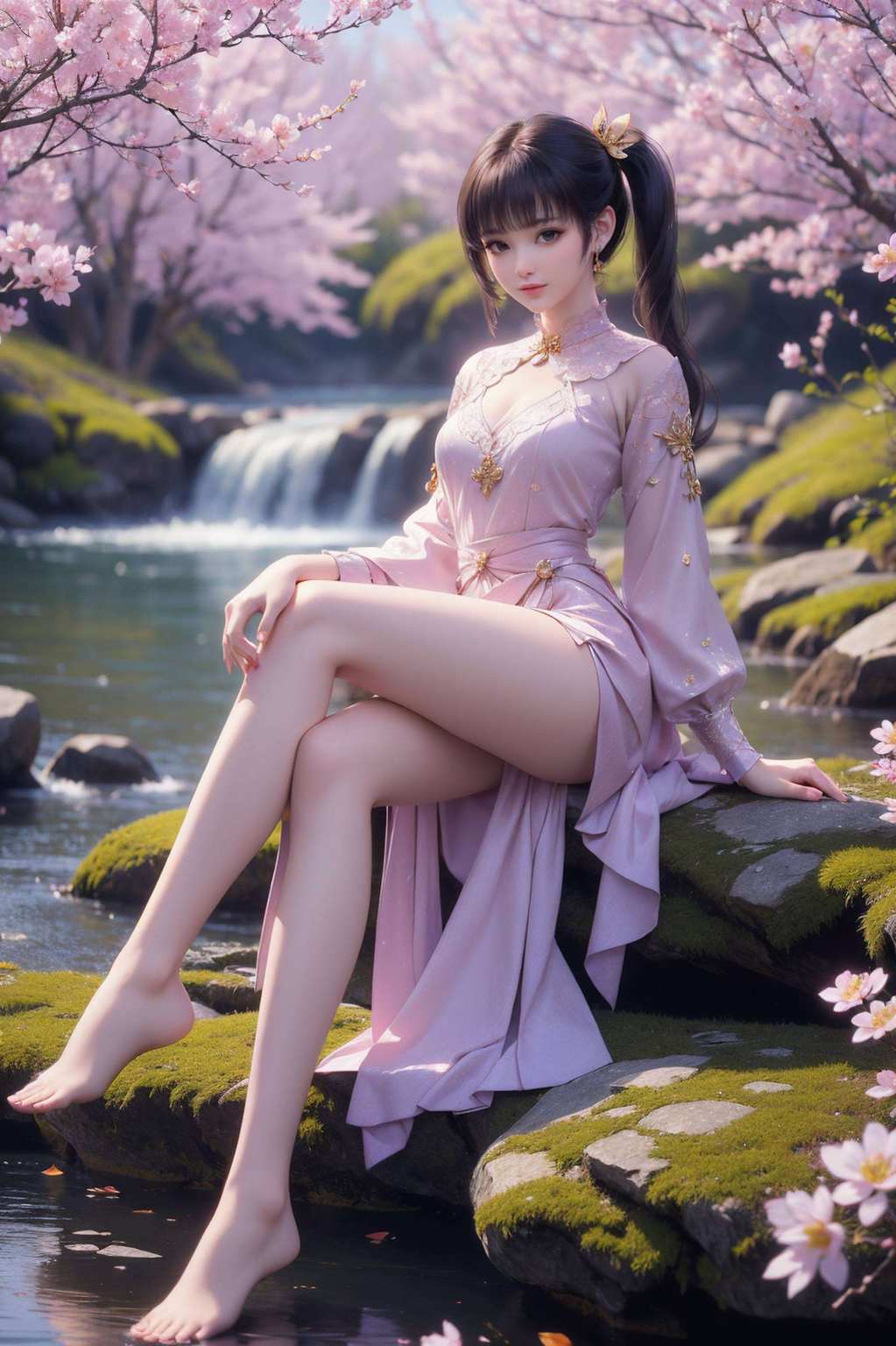 国漫之美跃然壁上紫妍轻舞