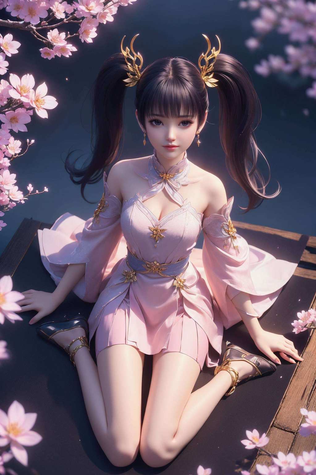 在绚烂的紫妍壁纸中她们的美