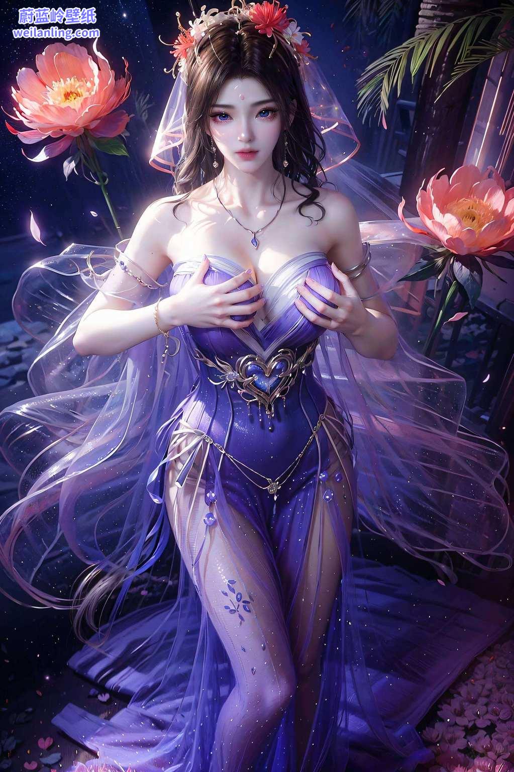 紫灵壁纸上的国漫女神嘿