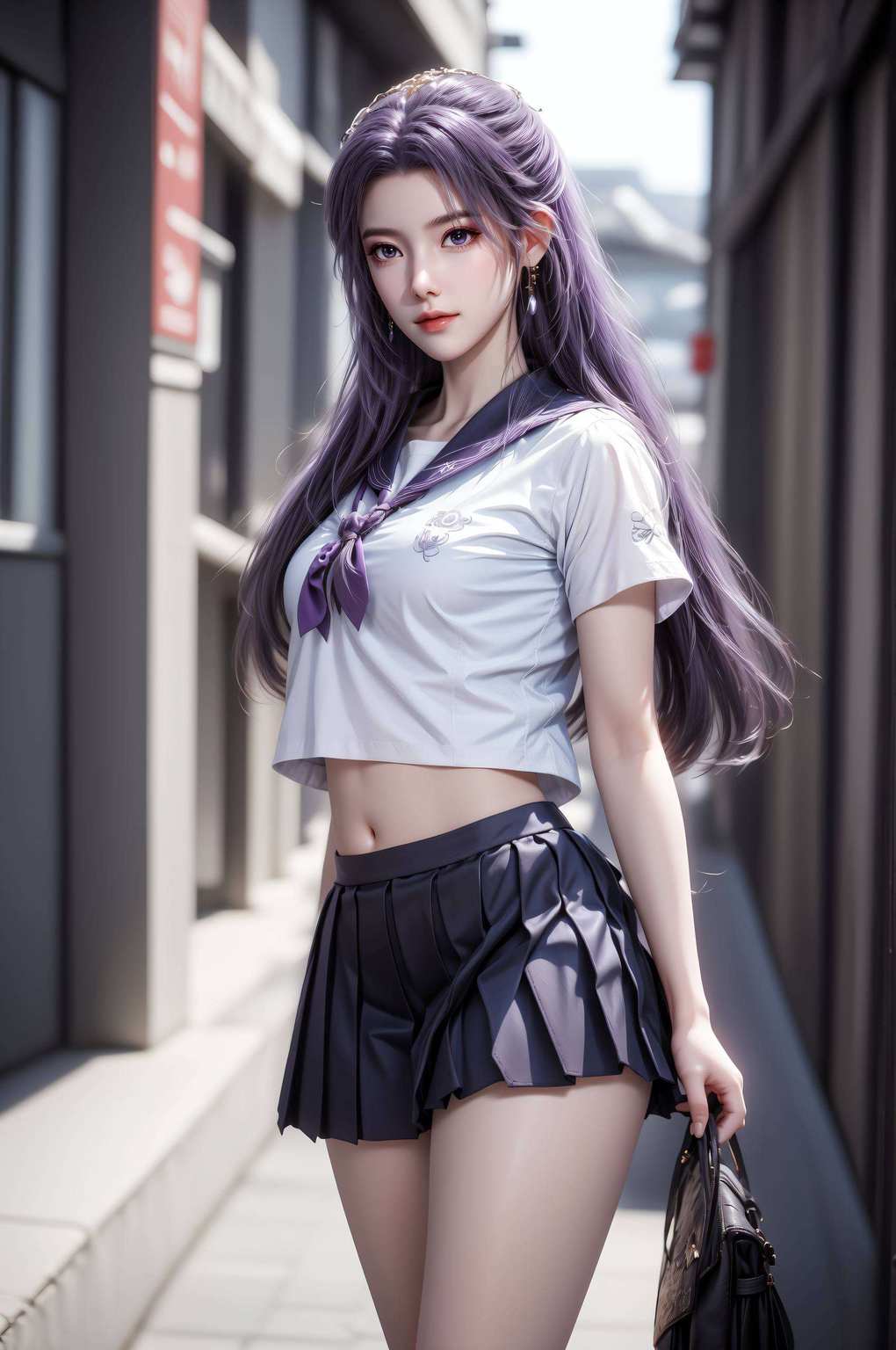 在绚烂的国漫世界中动漫美女的灵动倩影