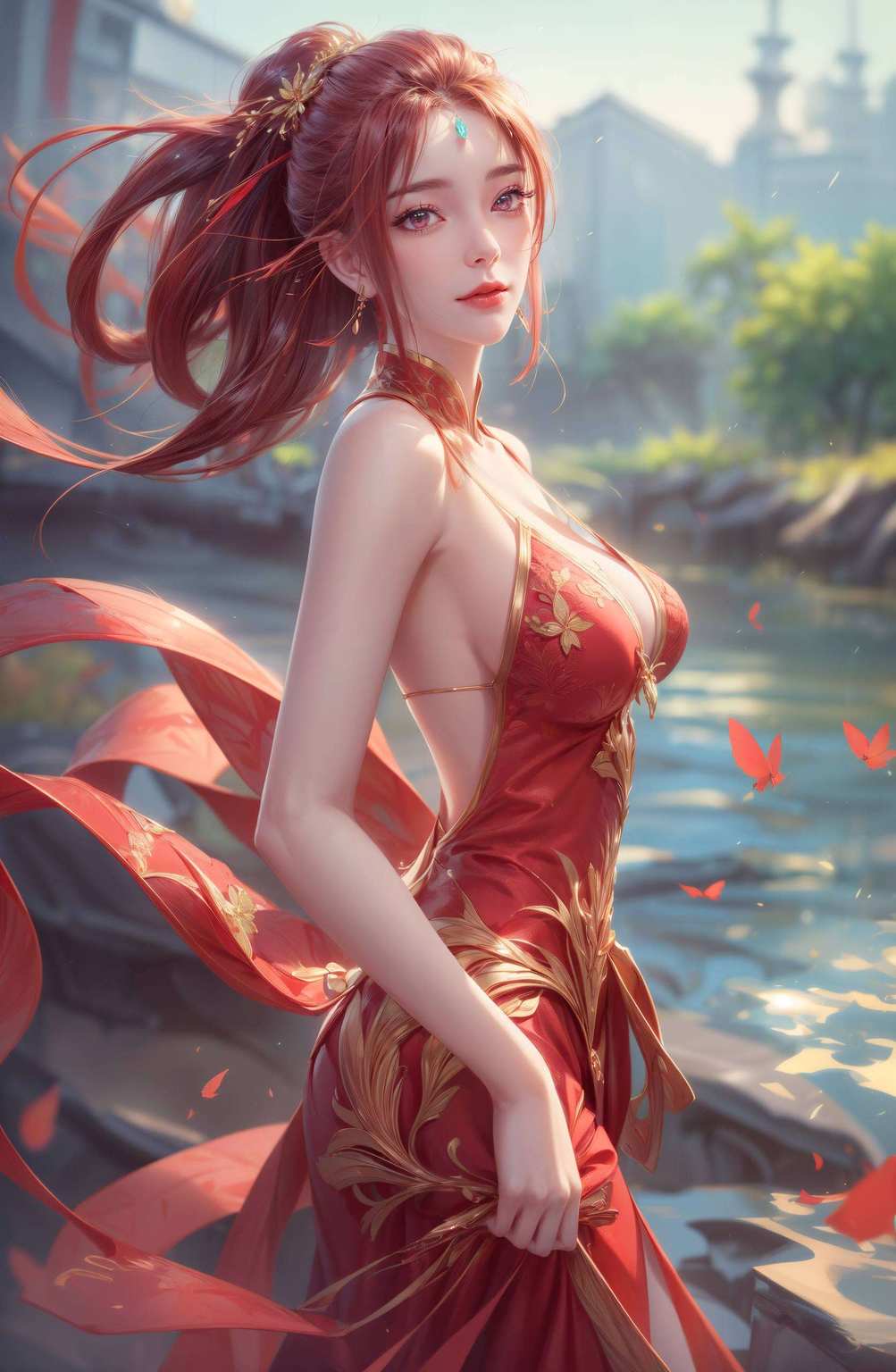 想不想来一场国漫美女的视觉盛宴？快来看看这些红凰壁纸图吧壁纸生辉