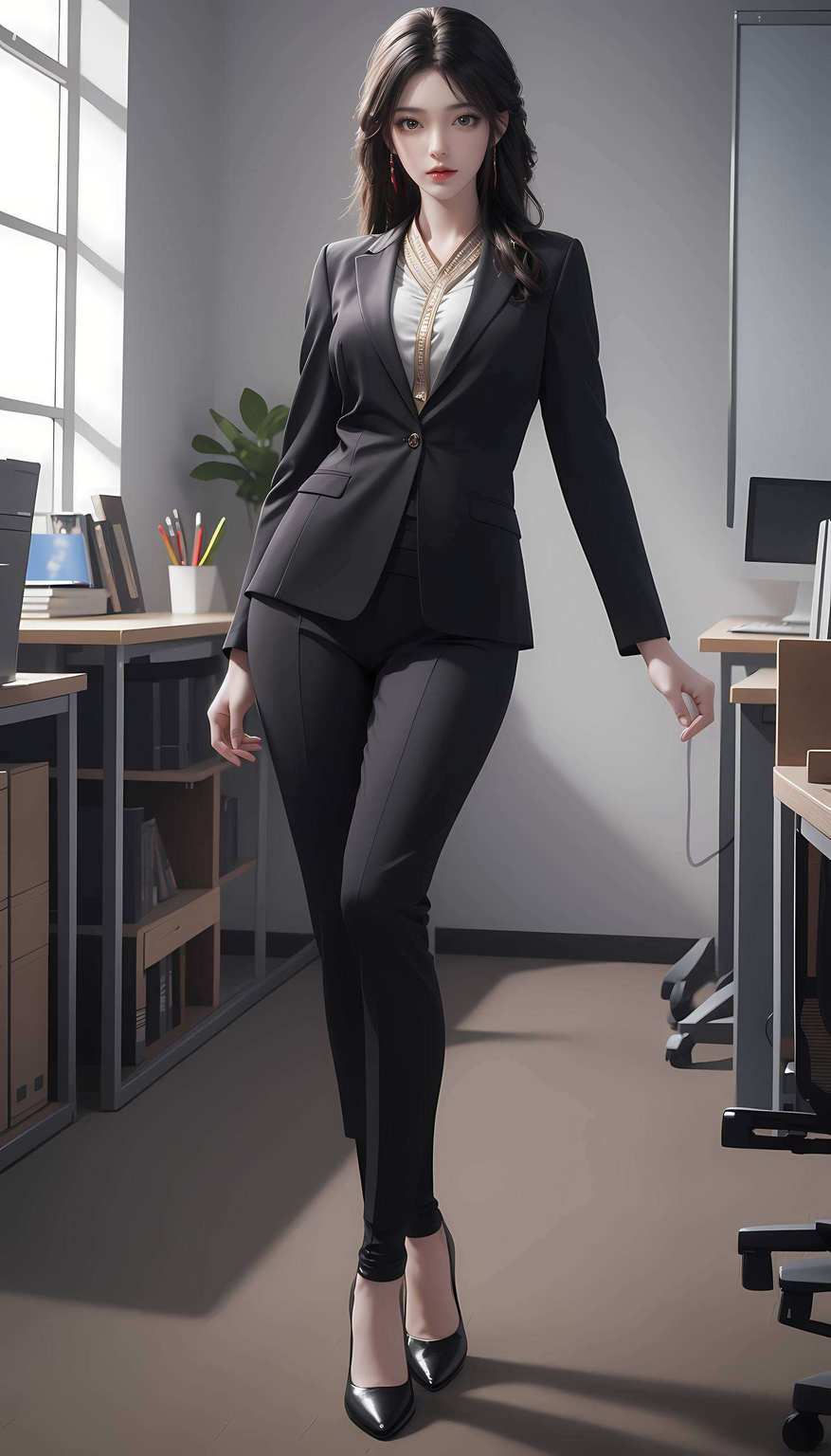 这回来点视觉盛宴啦！火灵儿的火桑女造型壁纸嘿