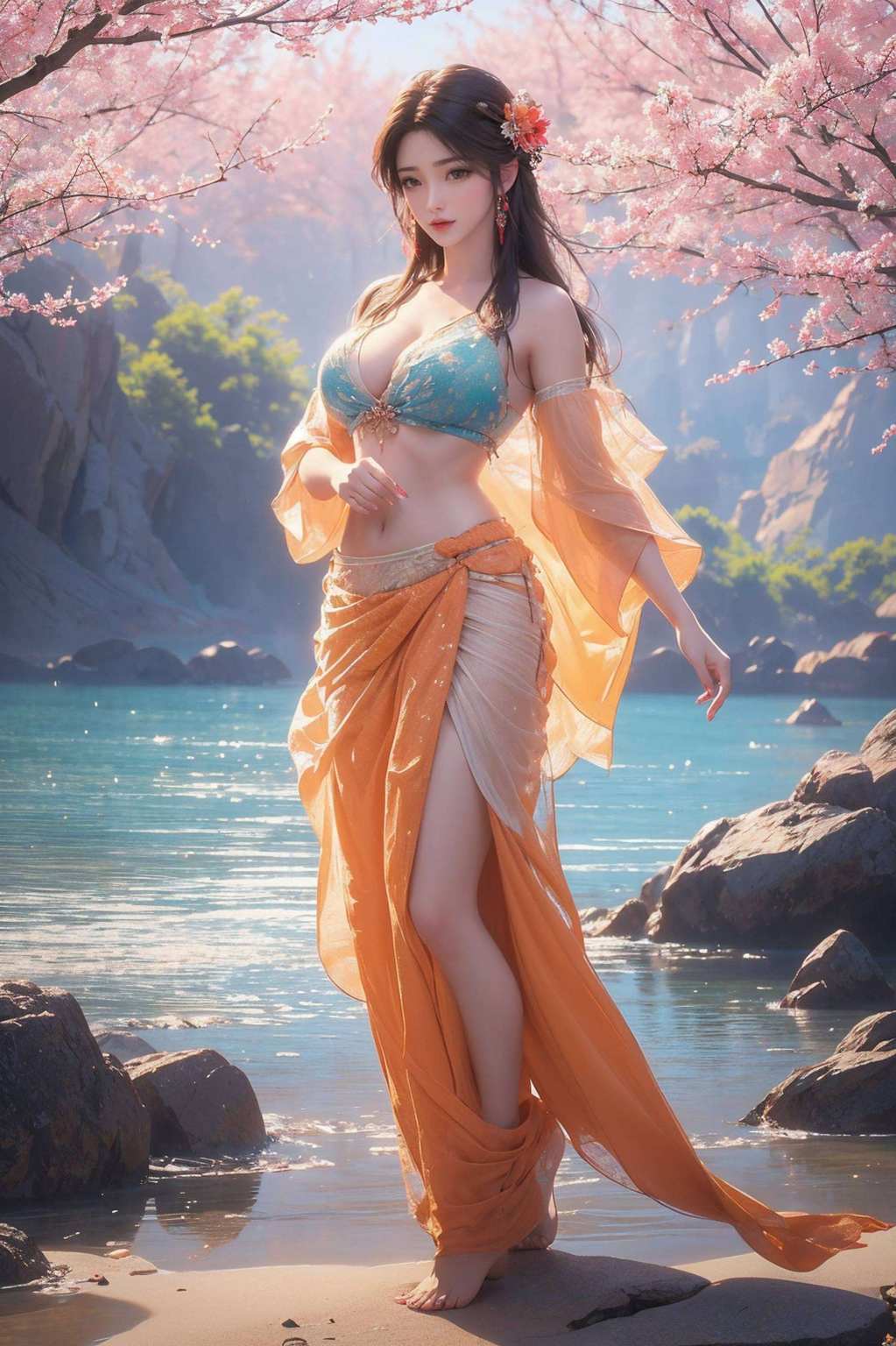 都像是燃烧的生命她是那完美世界中的一款灵动倩影