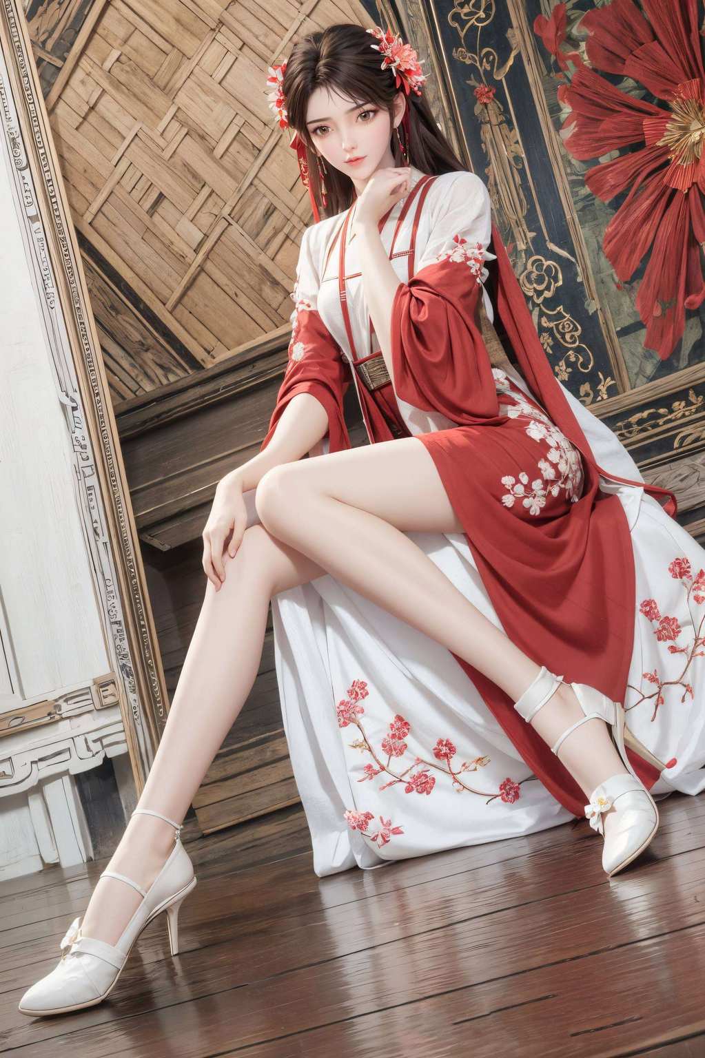 女神美女竞芳年唯美壁纸绘佳眷