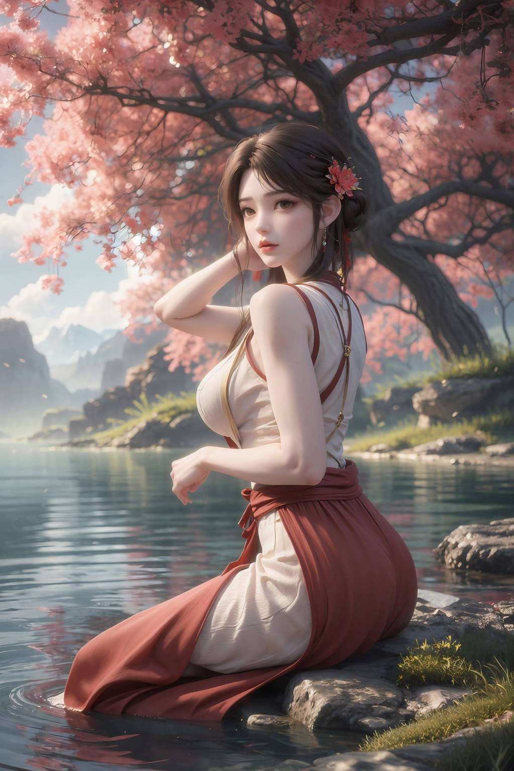 让火灵儿的美貌与神秘感在你的平板上完美呈现让你的平板与玄幻国漫完美融合