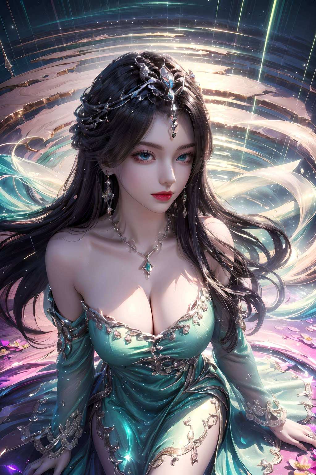 完美世界里的绝色佳人每一次翻动都是一幅动人的画卷