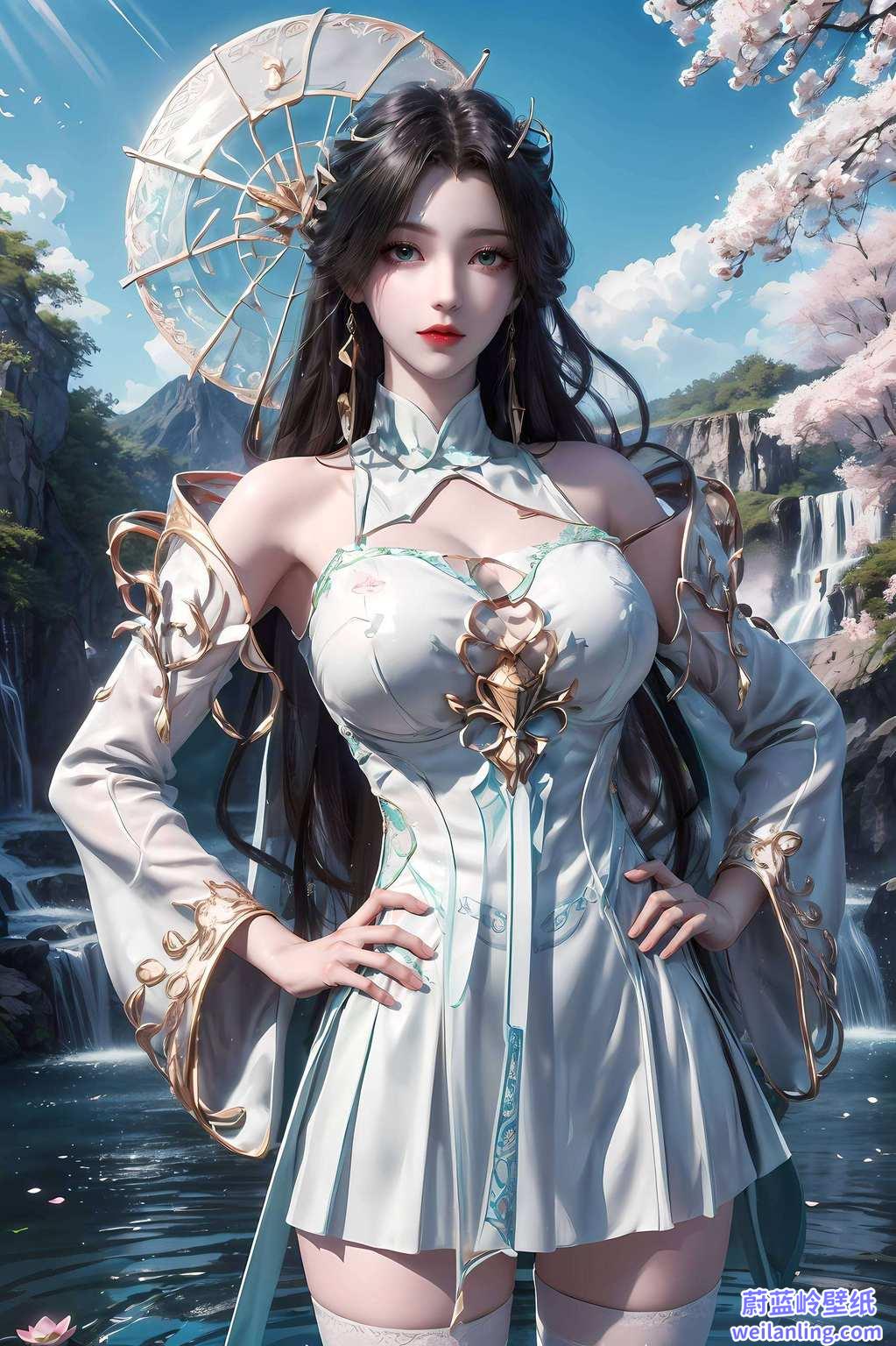 宛如从画中走出的国漫女神那可是美得让人心颤