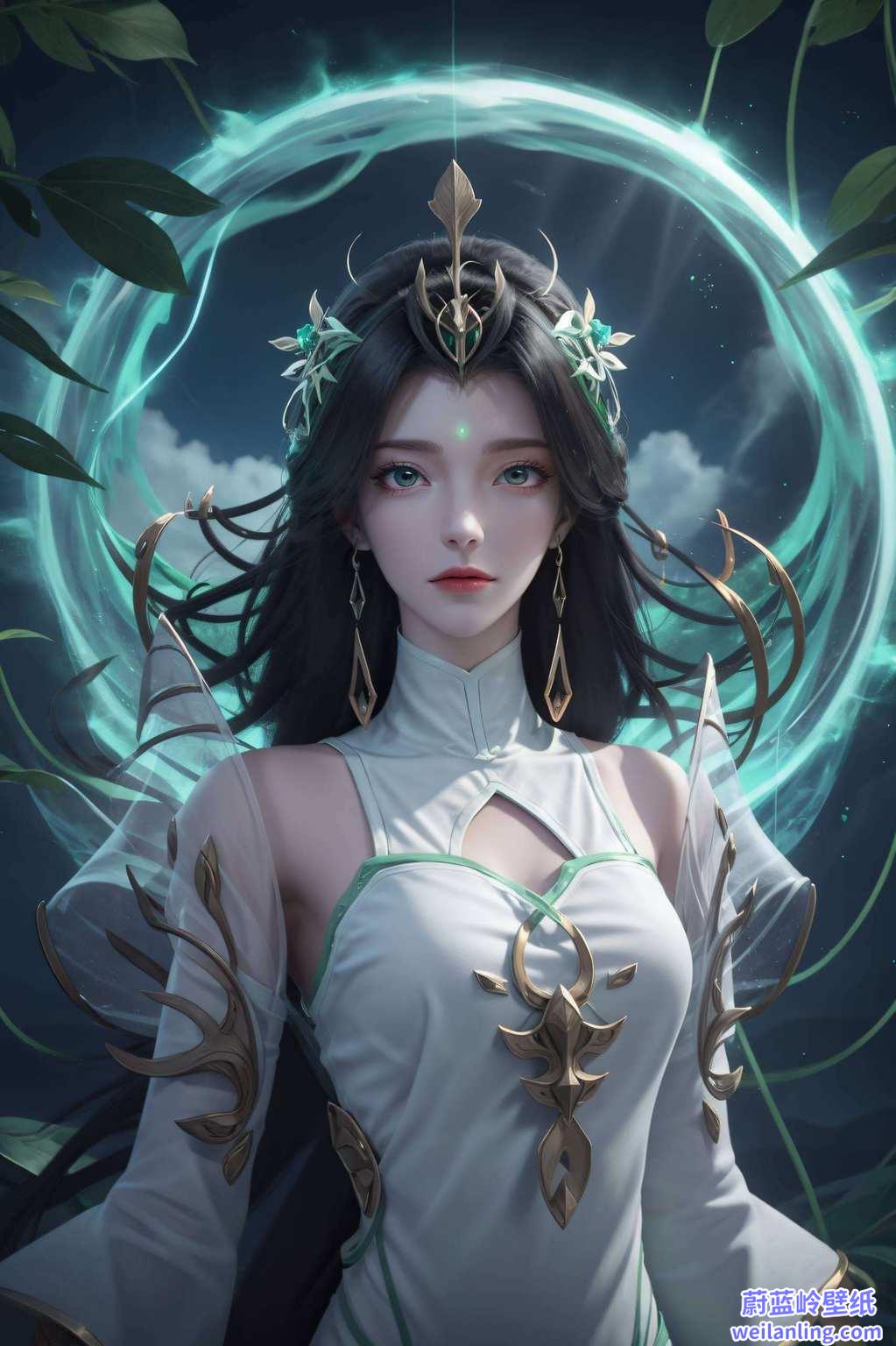 柳神的身影如梦似幻每一位眼神流转