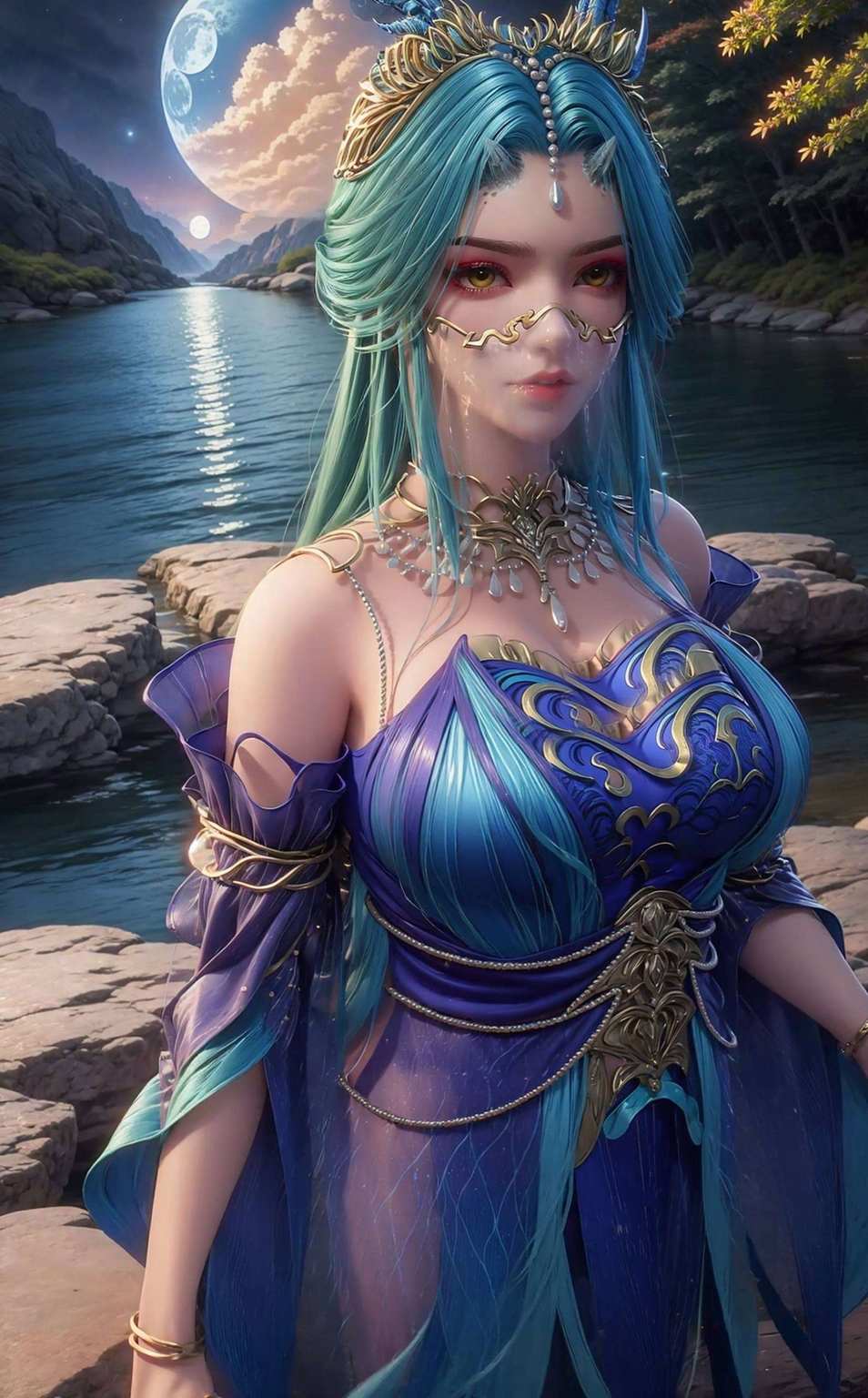 她的玄幻魅力令人神往她的美丽让人心动