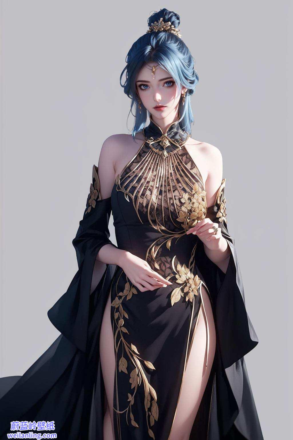 手机壁纸映唯美瑶池玉液凝魔女