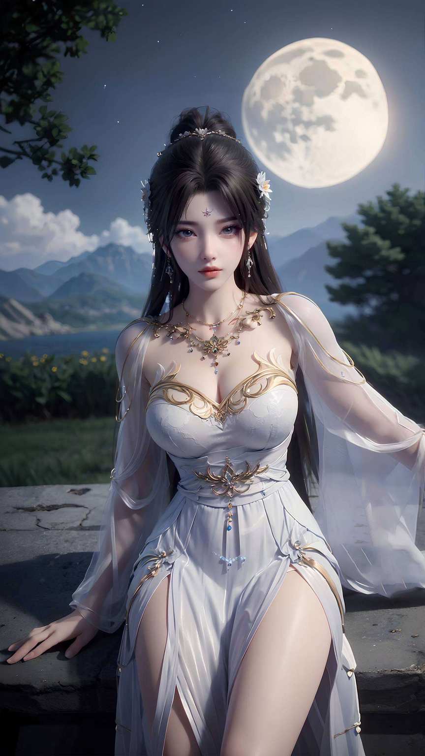 让你的桌面瞬间穿越到完美世界！清漪美女优雅的身姿嘿
