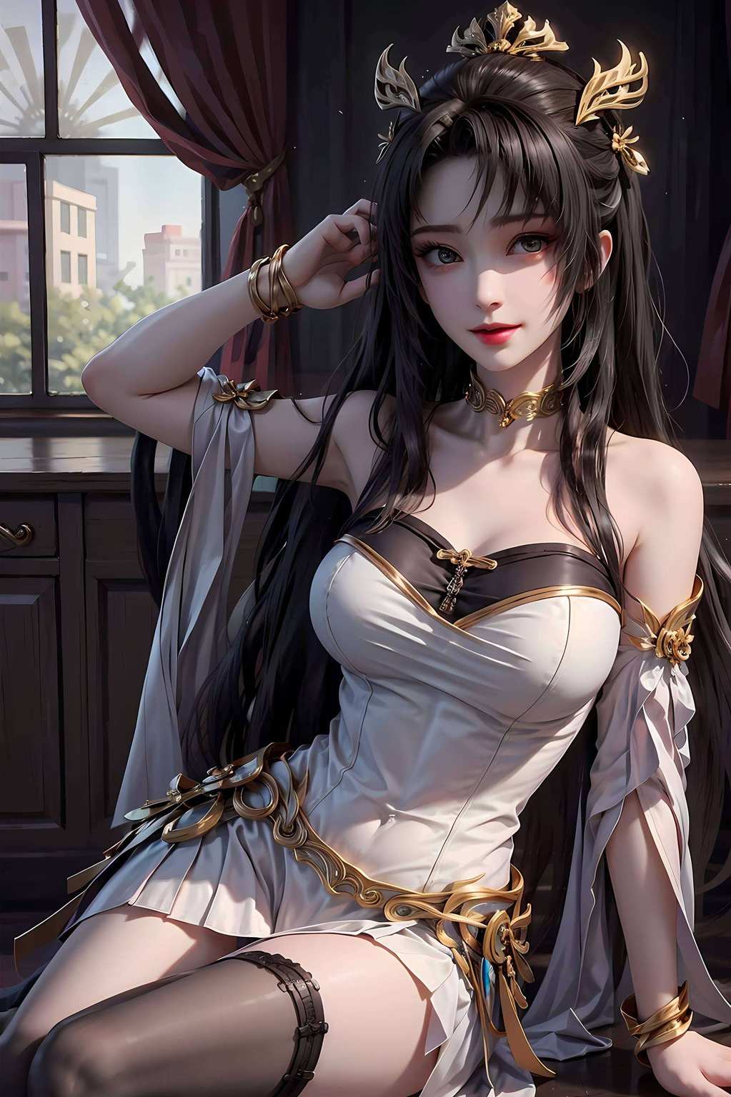 是天狐仙子的大长腿特辑哦！嘻嘻瞧瞧这款唯美壁纸