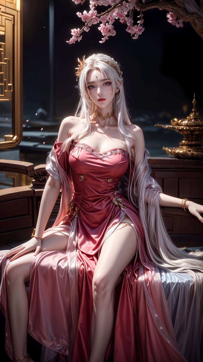 咱们一起数数看有多少人被迷倒了吧！咱们给她搞了一套婚纱壁纸
