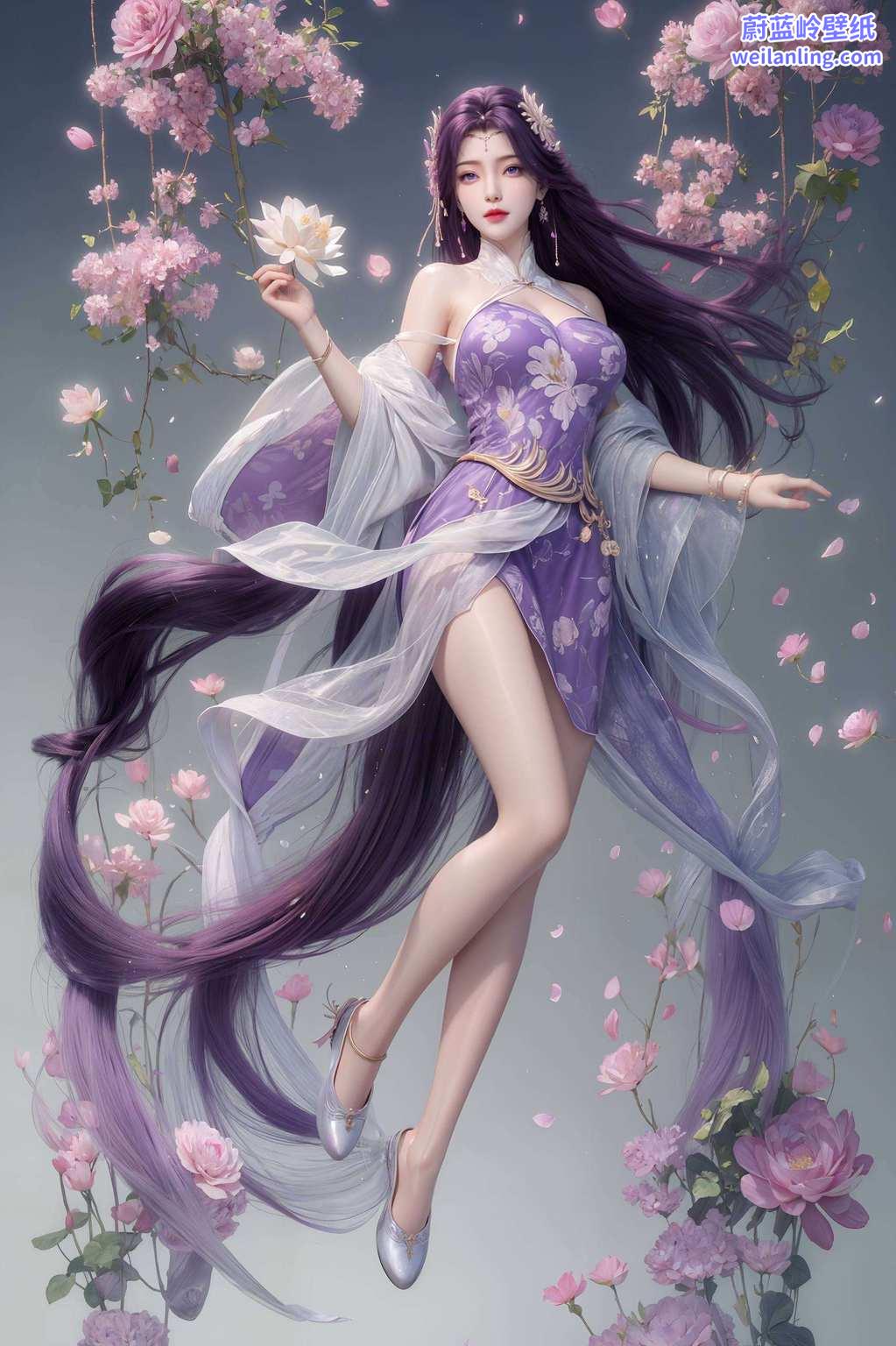 这是国漫美女的视觉盛宴这款炫彩壁纸都能让你的屏幕瞬间变身国漫仙境