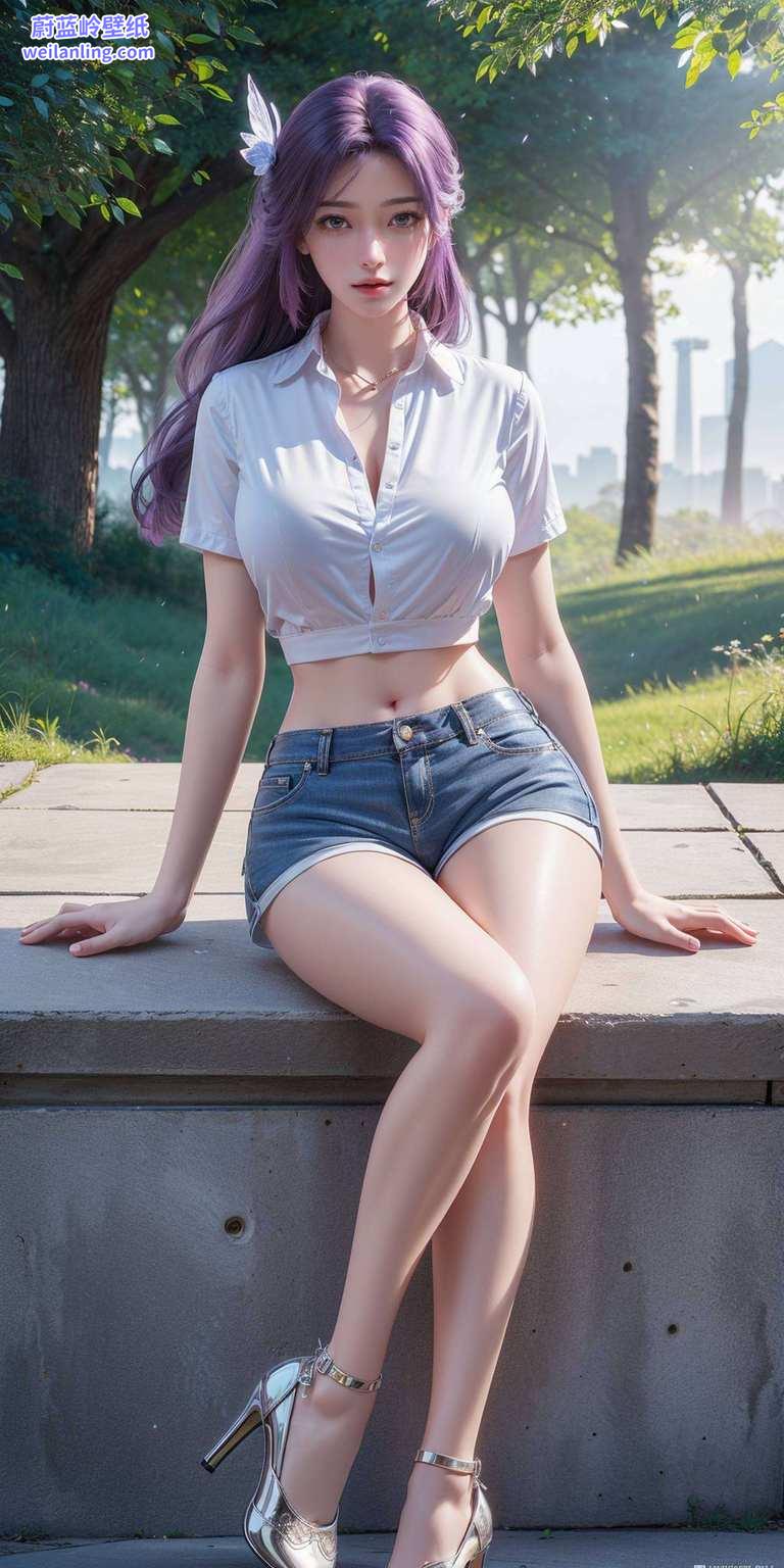 他们的身影动漫美女的魅力熠熠生辉