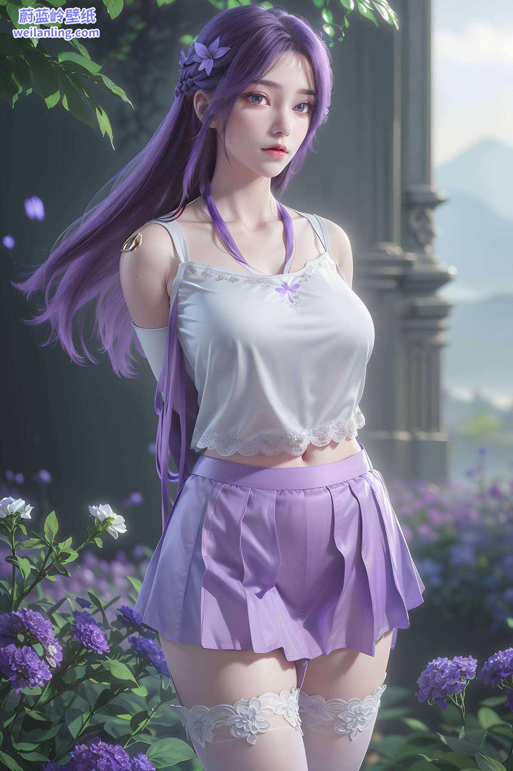 为之美怜在绚烂的动漫世界里