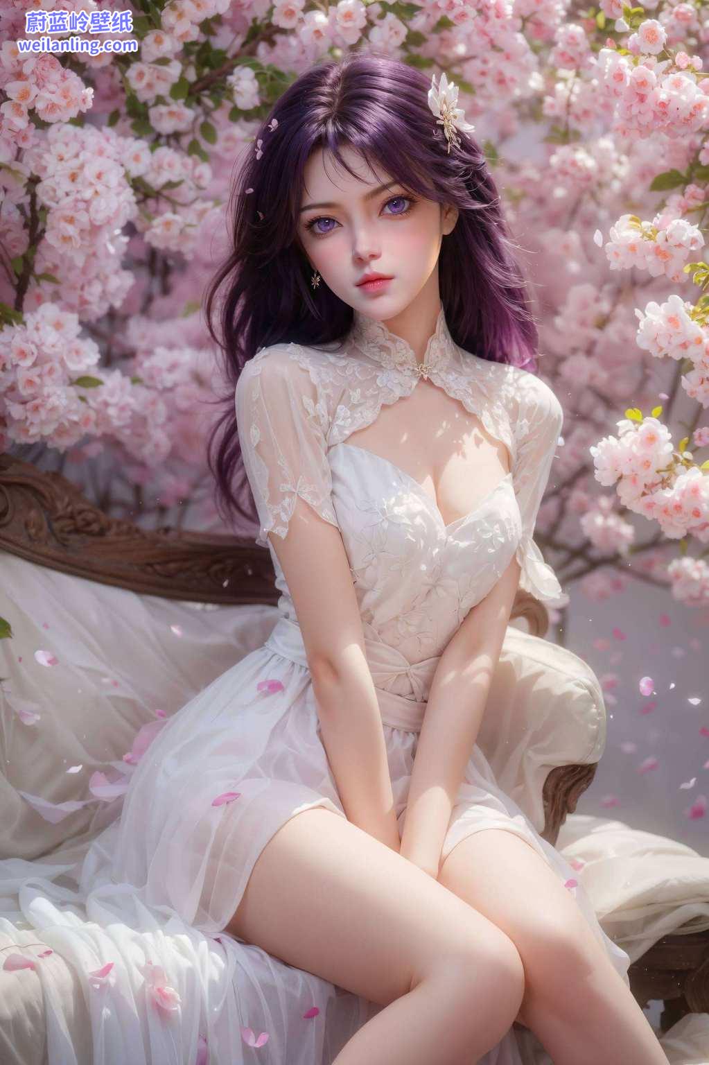 就像是玄幻故事里走出的仙子犹如来自完美世界的神秘使者