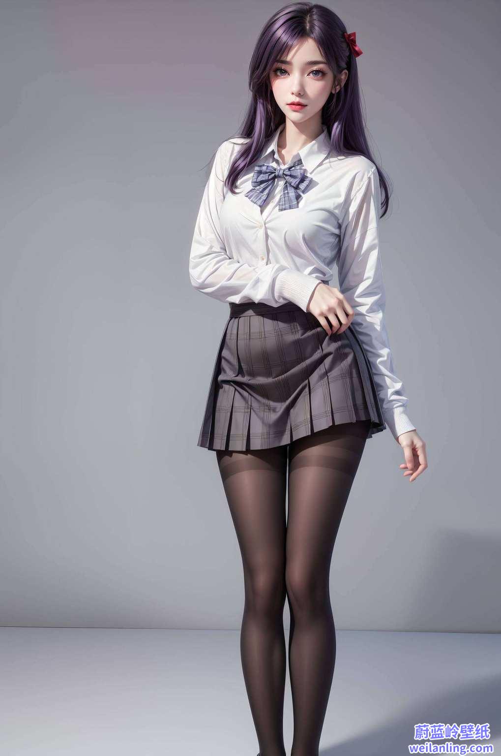 动漫女神的婉约与玄幻色彩交织唯美手机壁纸带你领略别样浪漫