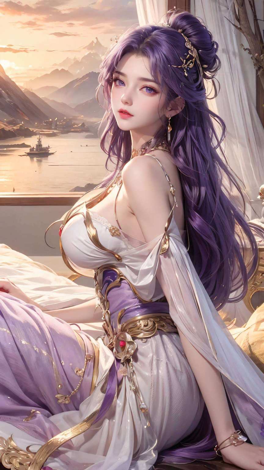 她的眼神里藏着深不可测的玄幻故事灵动中带着神秘