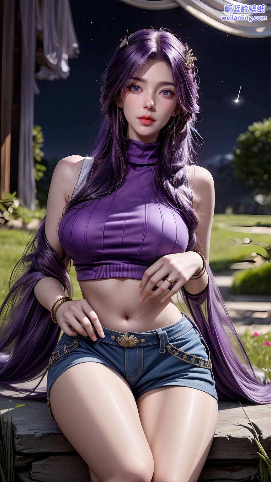 壁纸焕神女神含笑