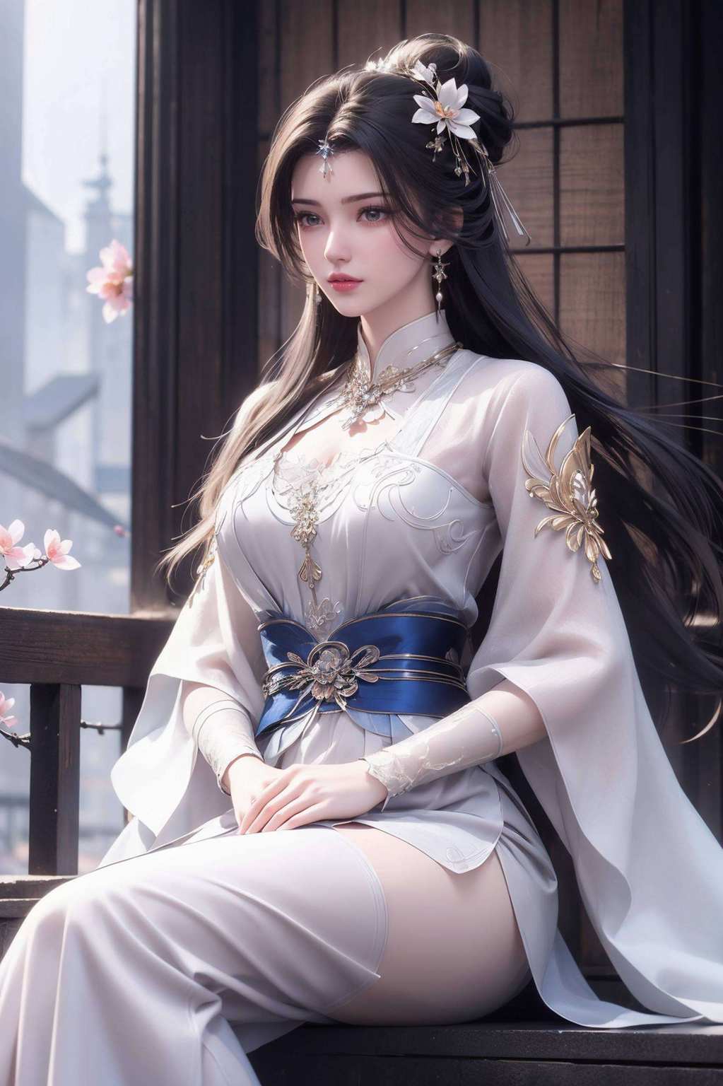 诉说着国漫之美她那仙逆般的气质