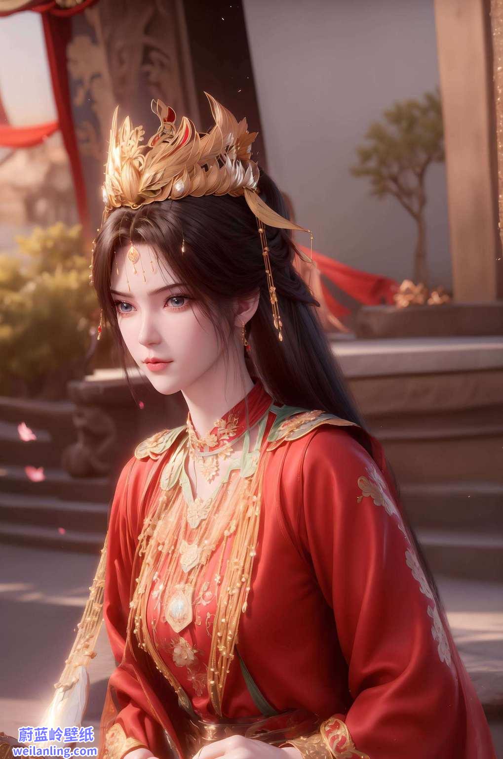 国漫女神的倩影在这绚烂的动漫世界中