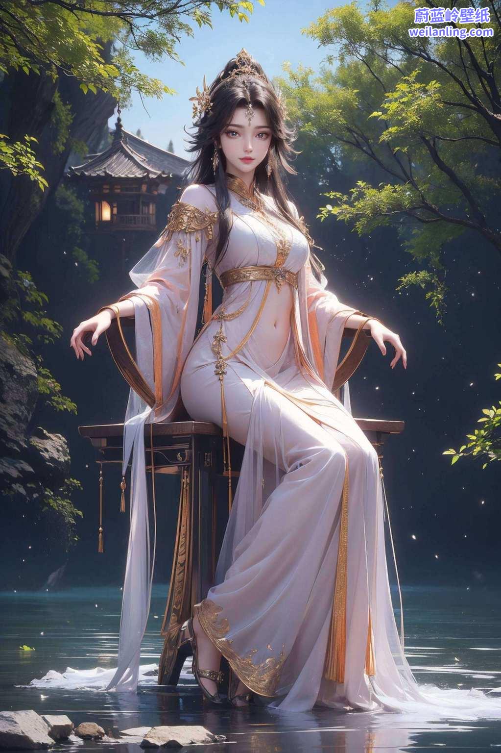 让她的风采尽收眼底泪滴如珠
