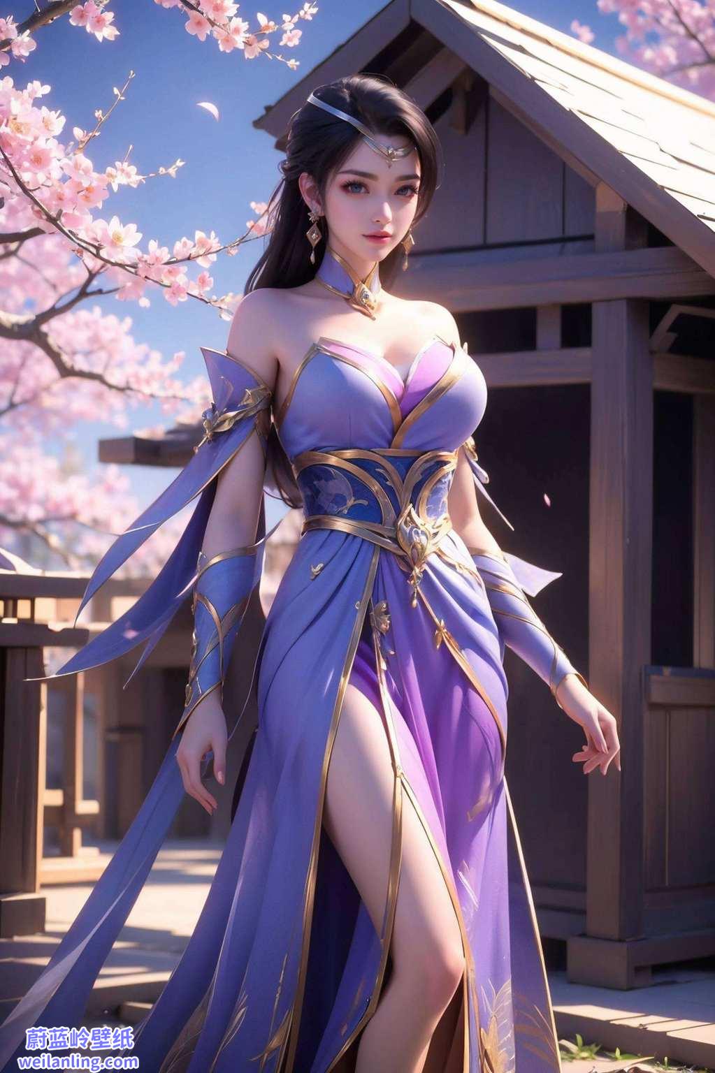 快来看看这位国漫美女如何让你的电脑桌面焕发玄幻光彩吧！🌈💖各位动漫迷们