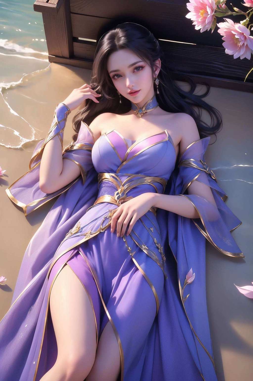 手机壁纸上的唯美焦点她是壁画中的灵魂
