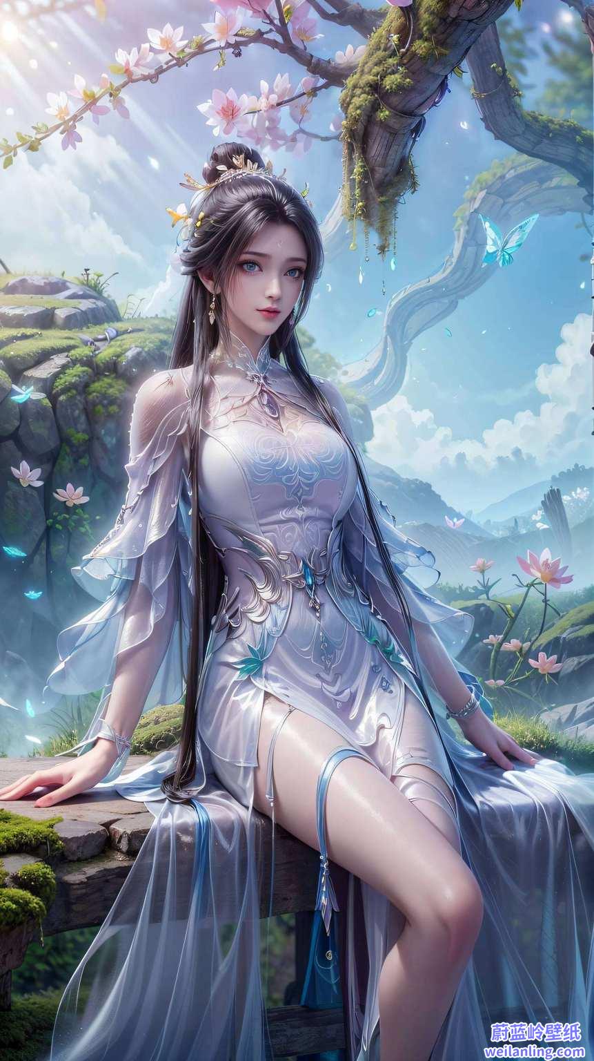 为你的手机注入了满满的仙气谁说手机壁纸只能是静态的？陆雪琪的每一次眨眼