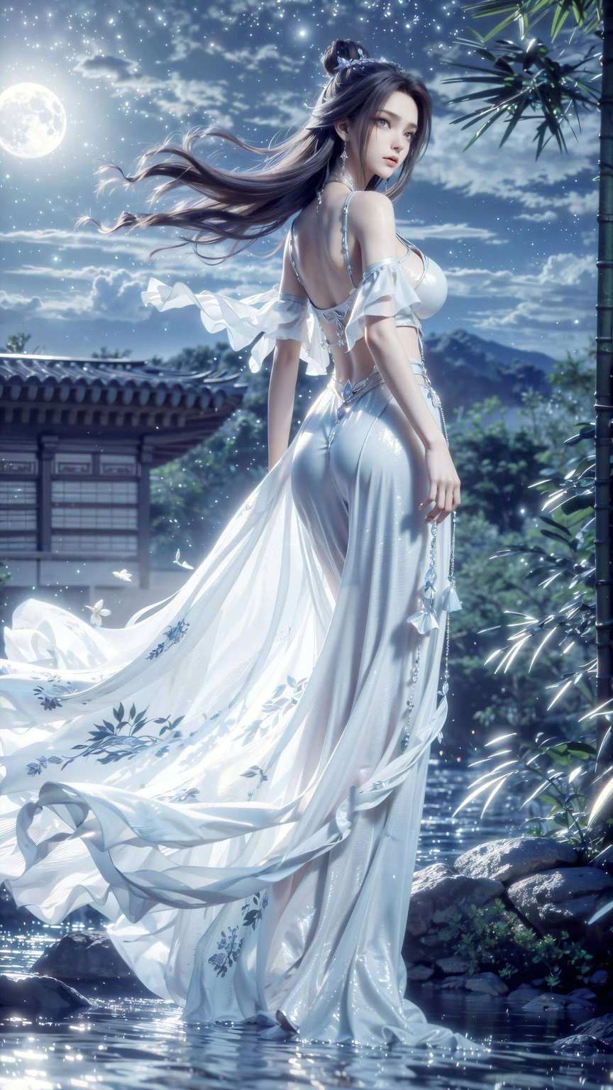 让你的手机瞬间变身玄幻世界！这款壁纸以诛仙3中的碧瑶和陆雪琪为主题碧瑶与陆雪琪翩翩起舞
