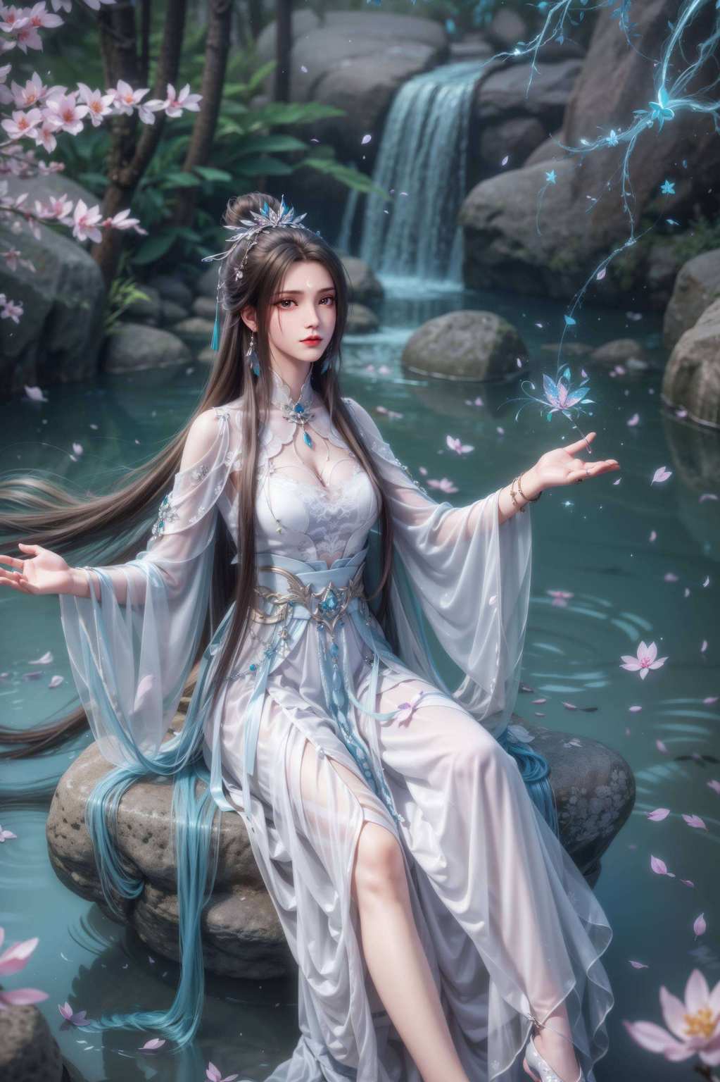 她的每一次眨眼她的美丽