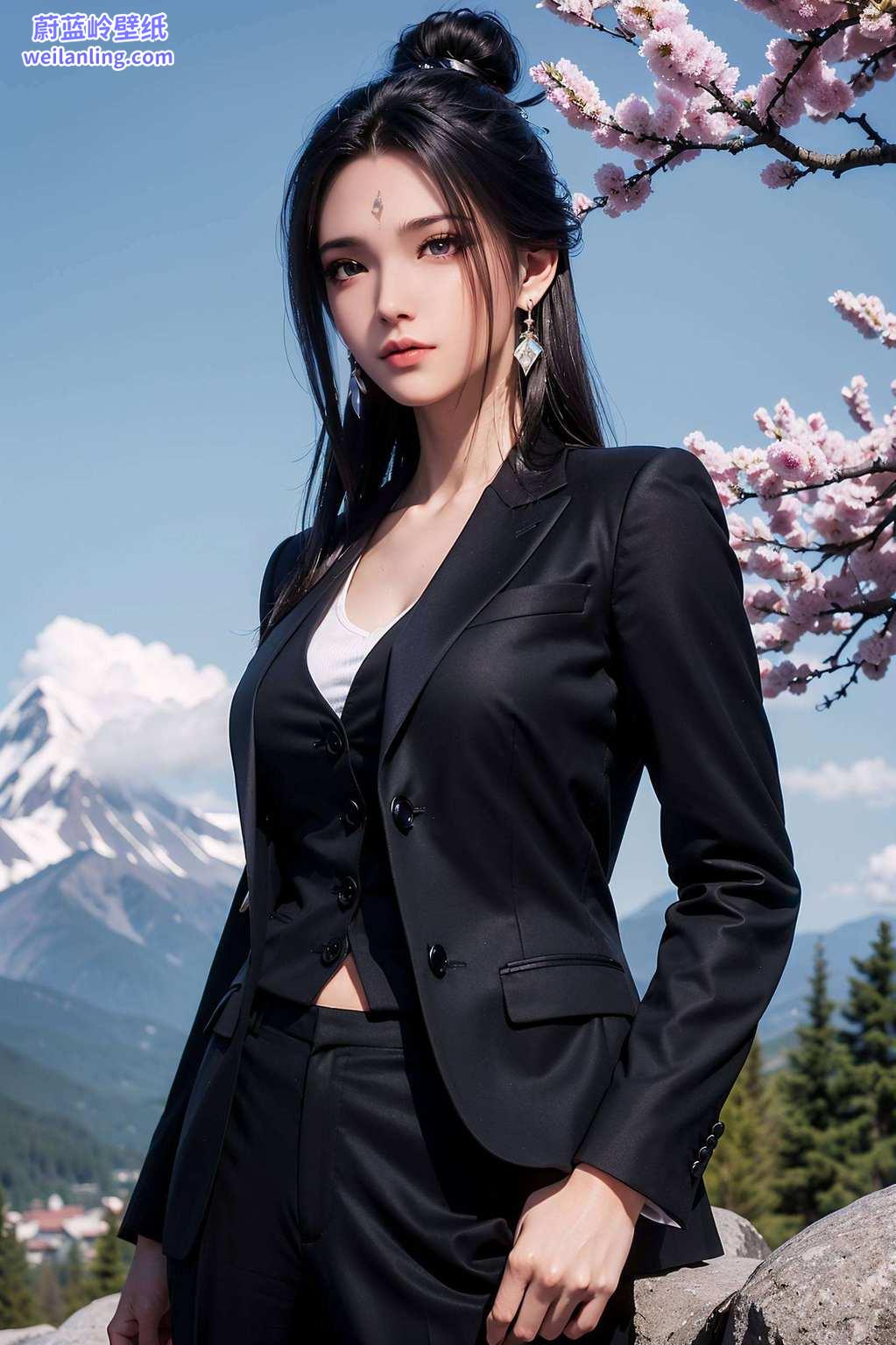 她化作手机屏幕上的一道风景连手机都抵挡不住呢？