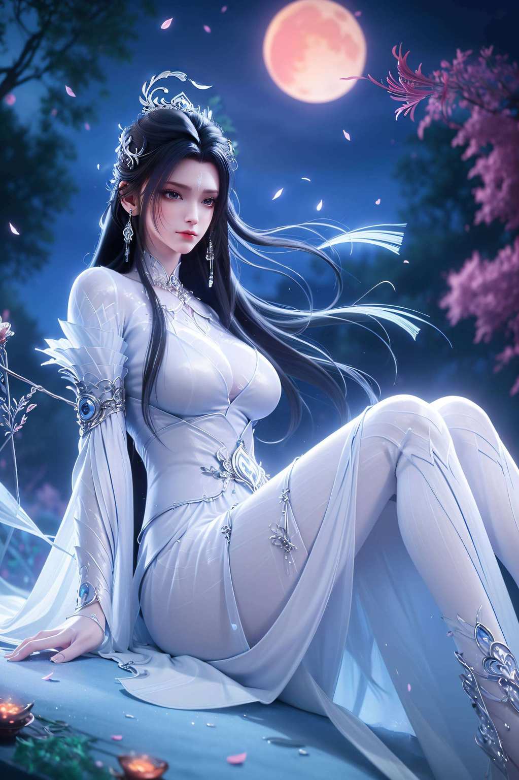 剑眉星目白衣如雪