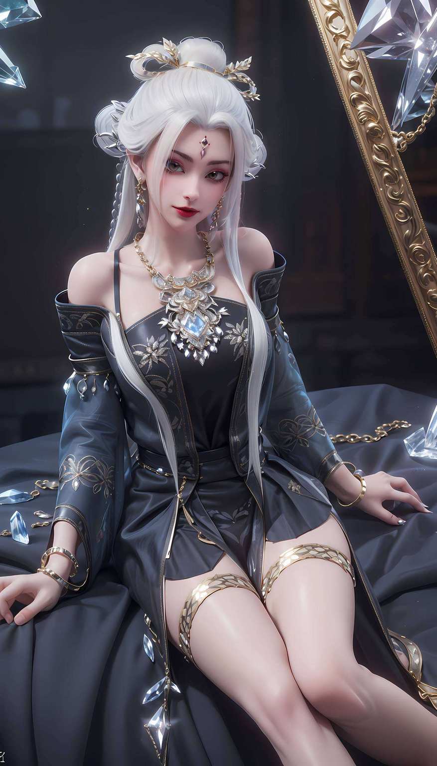 动漫美女竞艳斗艳；玄幻风华壁纸集小白翩翩舞剑来